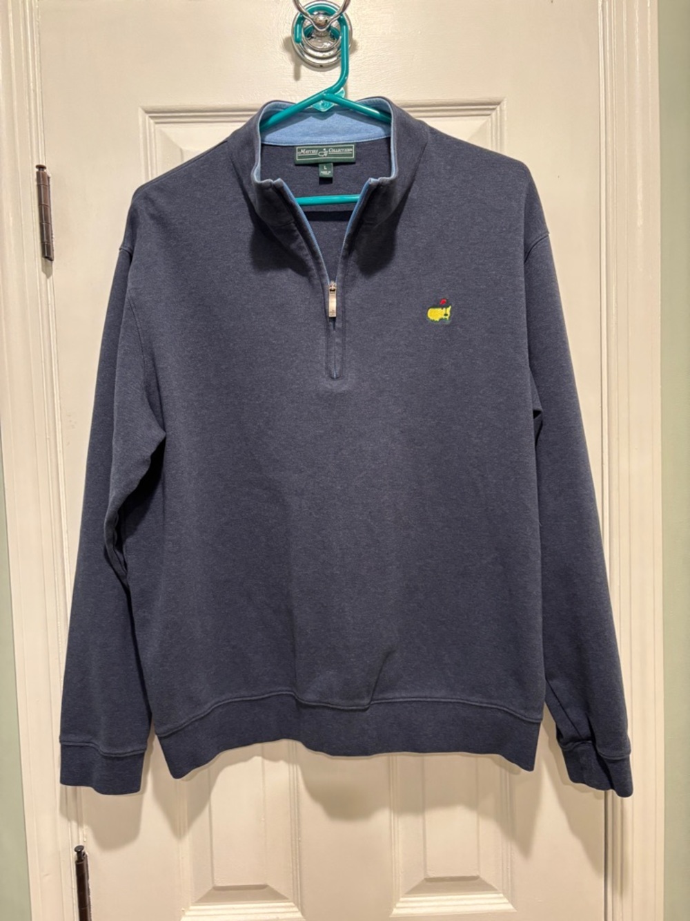 Men's Master’s Navy Quarter-Zip Sweatshirt